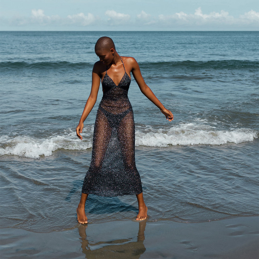 Ipapüle Crochete Black Dress