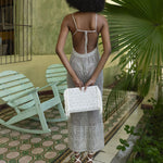 Load image into Gallery viewer, Ipapüle Crochete Silver Dress
