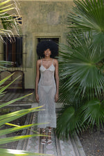 Load image into Gallery viewer, Ipapüle Crochete Silver Dress
